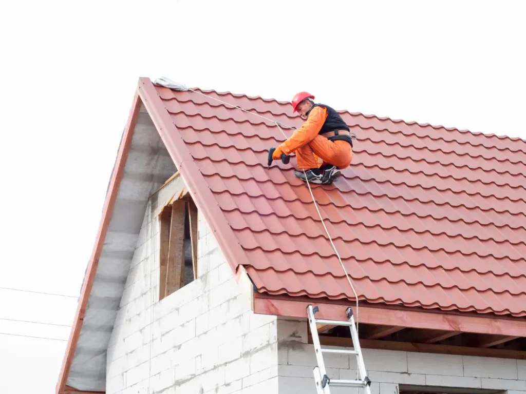 a commercial roof quality of a house on repair