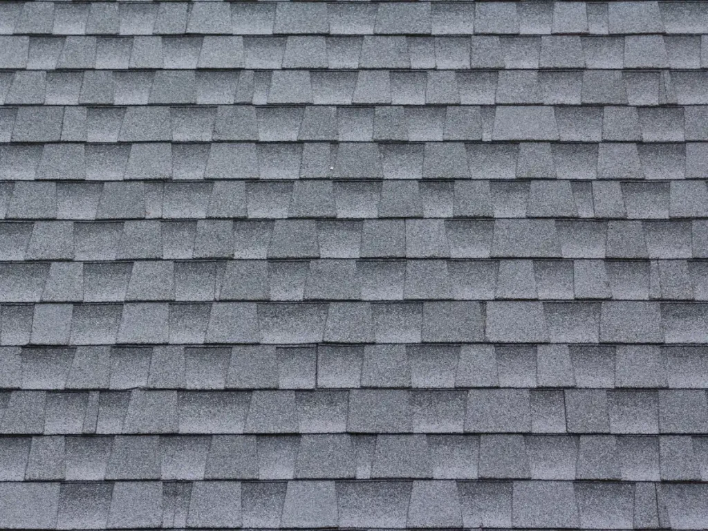 a close-up of aan asphalt shingles roofing