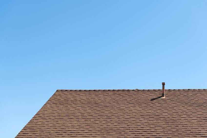 residential roof in sunshine